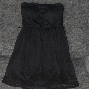 Mini Tube Top Black Dress